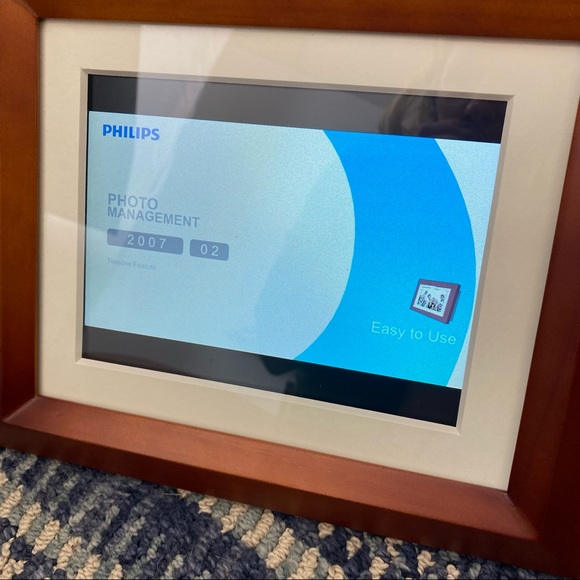 Phillips Home Essentials 8" Digital Photo Frame New Open Box brown - Picture 8 of 10